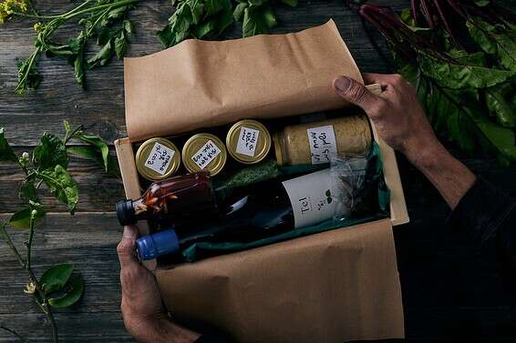 המארז של מסעדת רוטנברג מקיבוץ גשר // צילום: אפיק גבאי